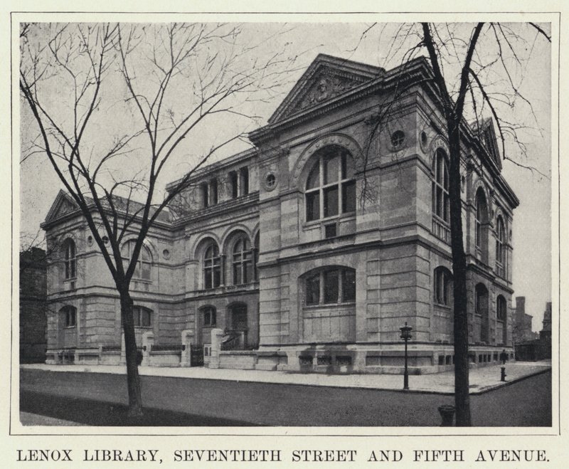 Lenox Library, Seventieth Street and Fifth Avenue by American Photographer
