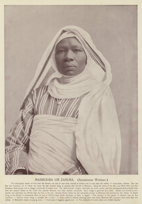 Mahbouba Um Zanuba, Sudanese Woman by American Photographer
