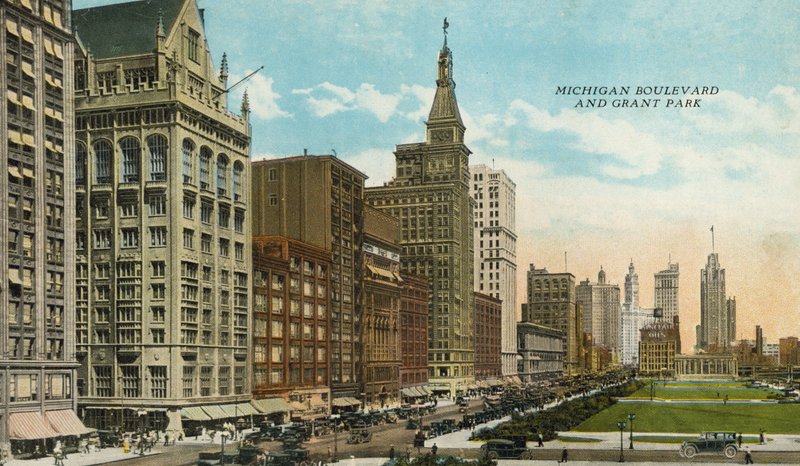 Michigan Boulevard and Grant Park by American Photographer