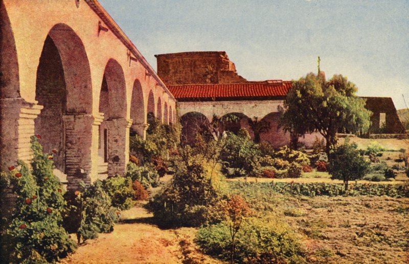 Mission San Juan Capistrano Near San Diego by American Photographer