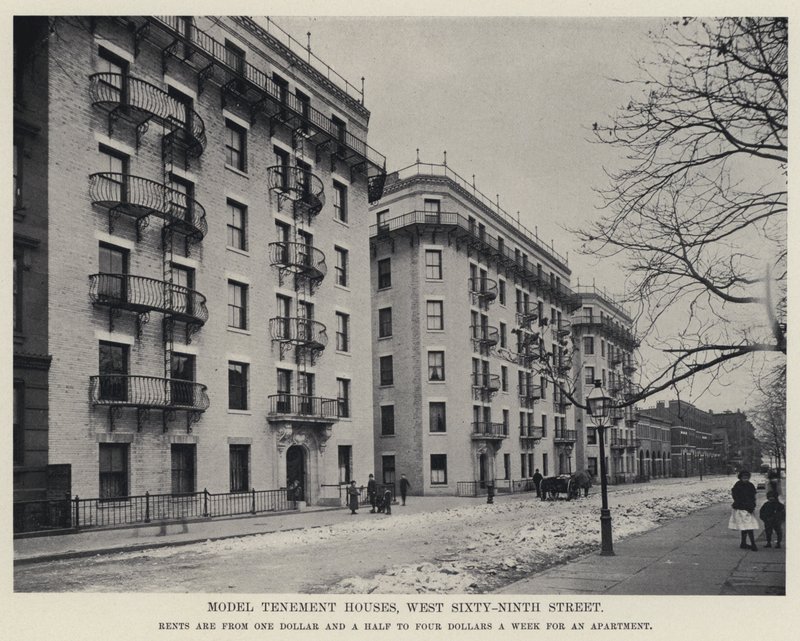 Model Tenement Houses, West Sixty-Ninth Street by American Photographer