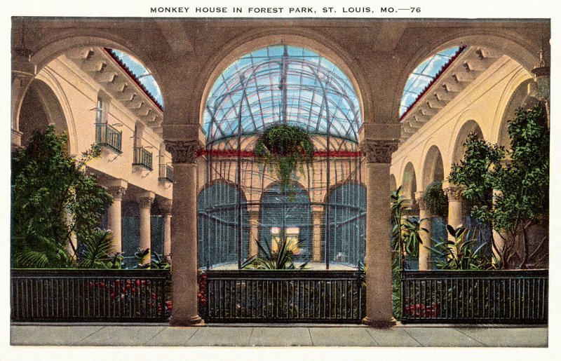 Monkey House, Forest Park, St Louis, Missouri, USA by American Photographer