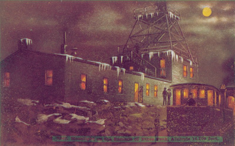 Moonlight on the Summit of Pikes Peak, Altitude 14,109 feet by American Photographer