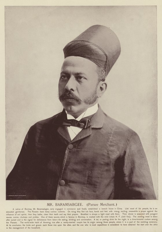Mr Baramsabgee, Parsee Merchant by American Photographer