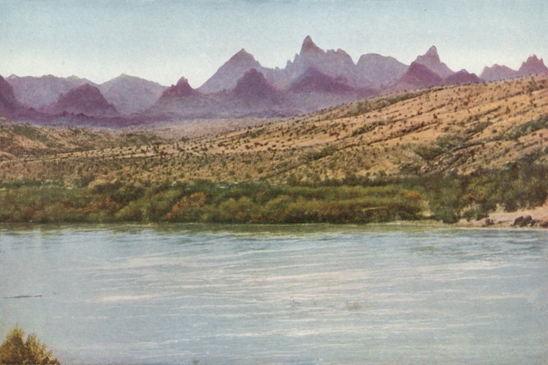 Needles Mountains and Colorado River, California by American Photographer