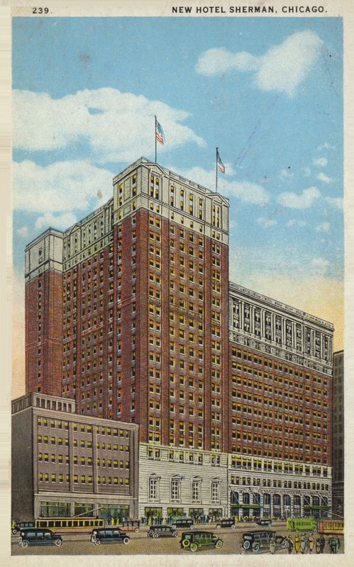 New Hotel Sherman, Chicago, Illinois, USA by American Photographer