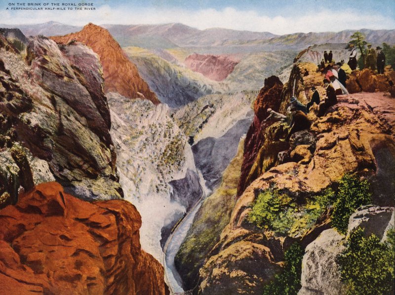 On the Brink of the Royal Gorge by American Photographer