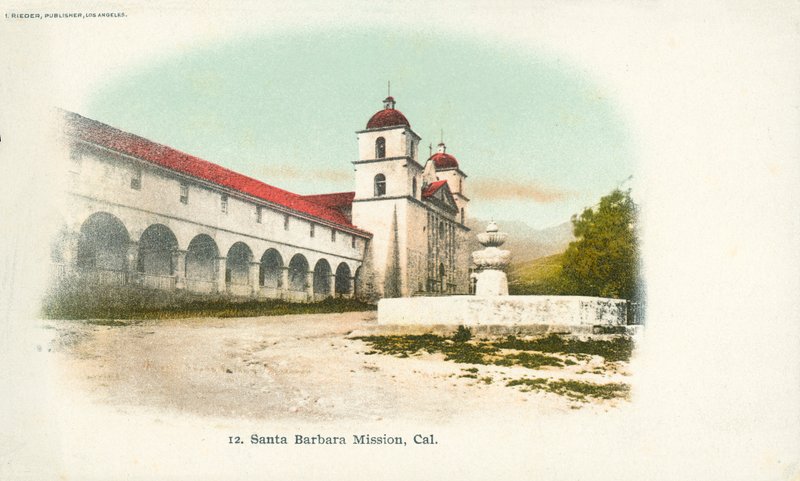 Santa Barbara Mission, California by American Photographer