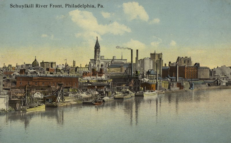Schuylkill River Front, Philadelphia, Pennsylvania by American Photographer