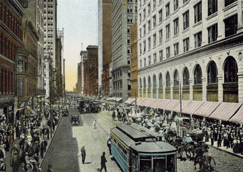 State Street, looking North from Van Buren Street by American Photographer