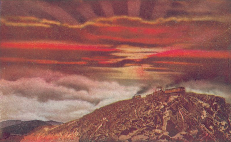 Sunset on Pikes Peak by American Photographer