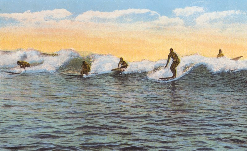 Surf Riders, Hawaii by American Photographer