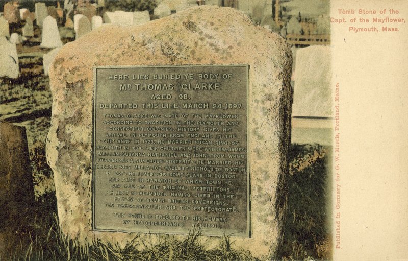Tomb of the captain of the Mayflower, Plymouth, Massachusetts by American Photographer