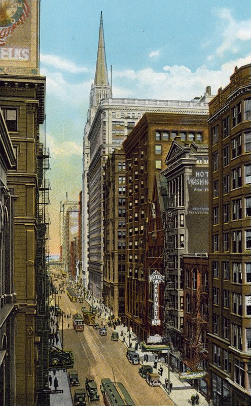 Washington Street, looking East from Wells Street by American Photographer