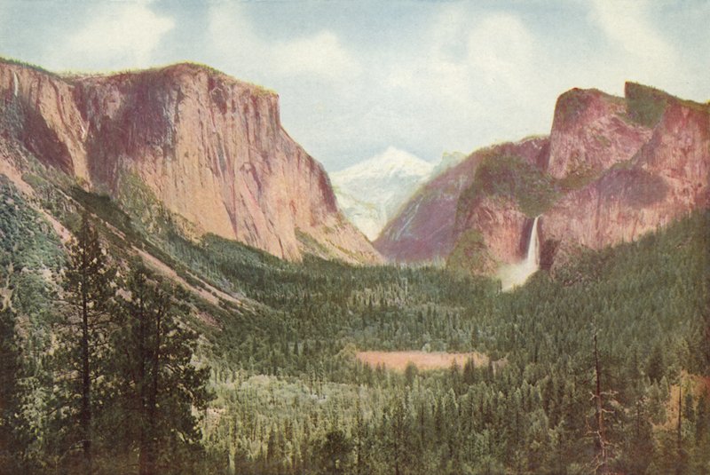 Yosemite Valley, California, General View from Artists Point by American Photographer