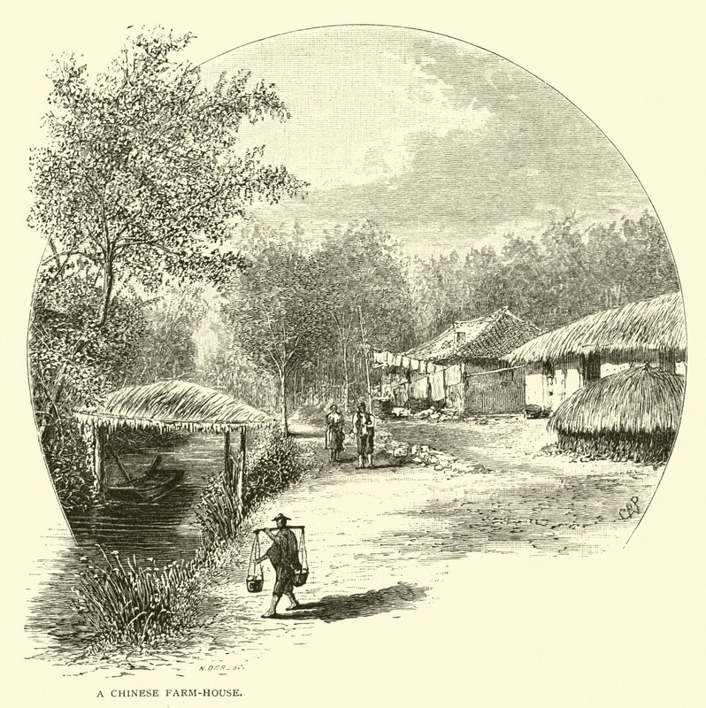A Chinese Farm-House by American School