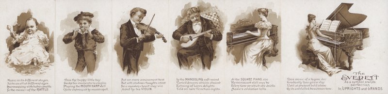 Advertisement for Everett Pianos by American School