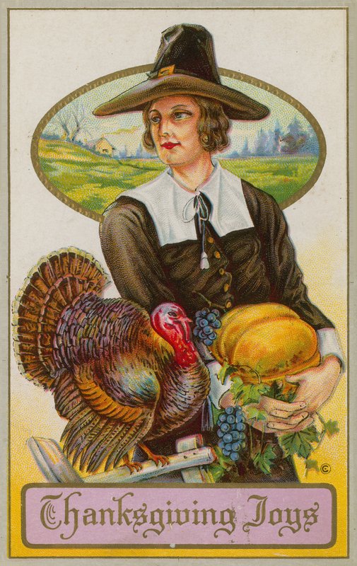 American Thanksgiving Day Card by American School