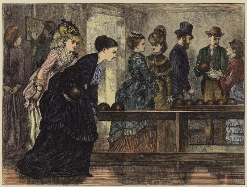 An American ten-pin alley by American School