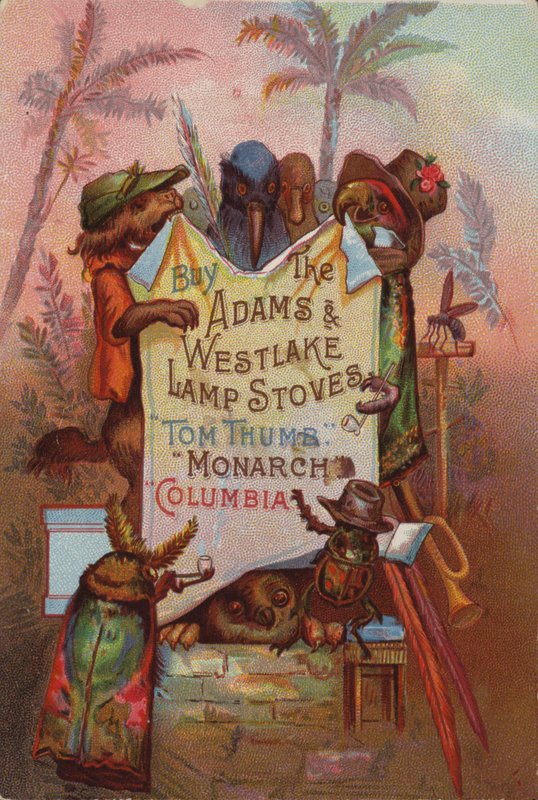 Animals Holding Poster by American School