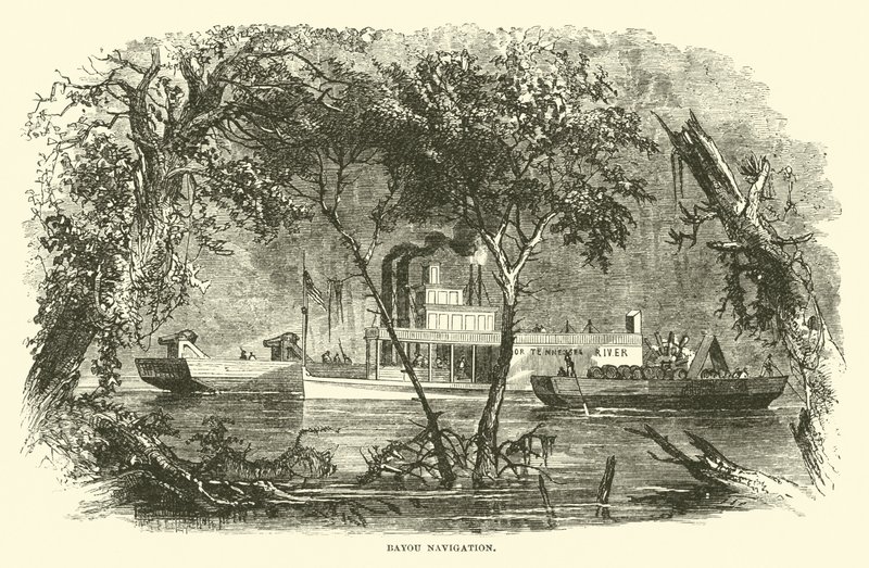 Bayou Navigation, March 1863 by American School
