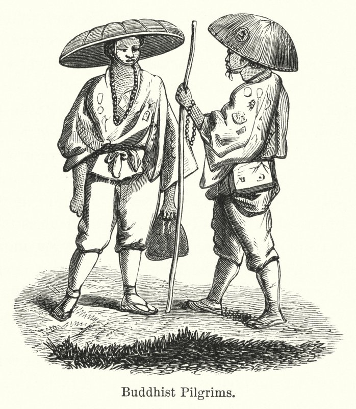 Buddhist Pilgrims by American School