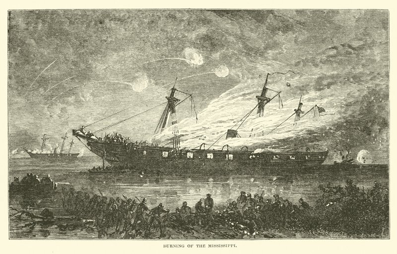Burning of the Mississippi by American School