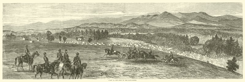 Camp at the foot of the Blue Ridge, October 1863 by American School