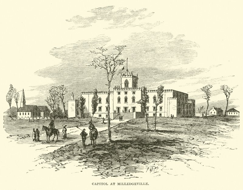 Capitol at Milledgeville, November 1864 by American School