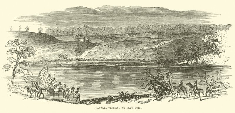 Cavalry Crossing at Elys Ford by American School