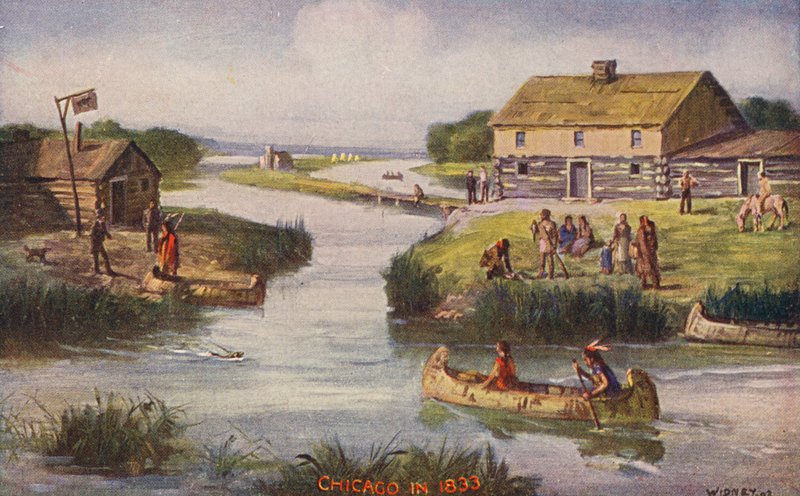 Chicago: Chicago in 1833 by American School