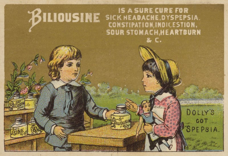 Children Giving Medicine to Dolly by American School