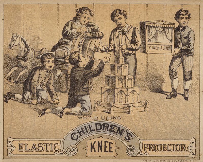 Children Kneeling on Floor Playing with Toys by American School