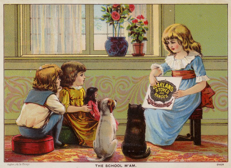 Children Sitting on Floor by American School