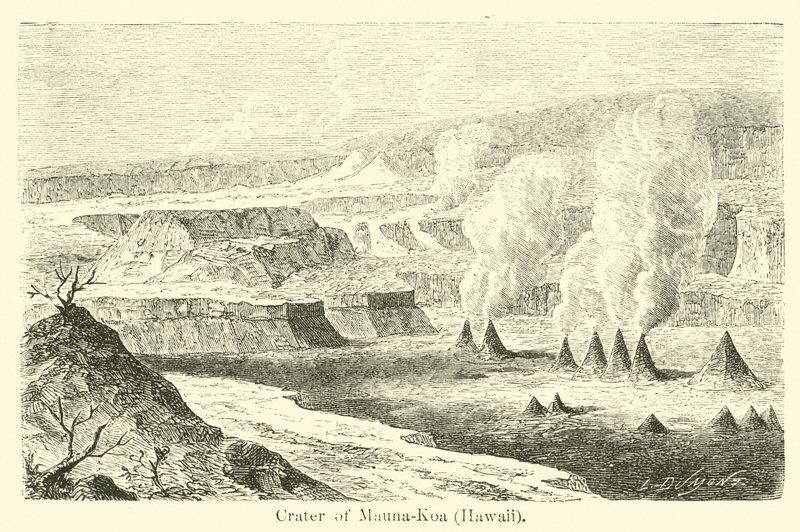 Crater of Mauna-Koa, Hawaii by American School