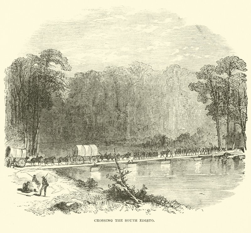 Crossing the South Edisto, January 1865 by American School
