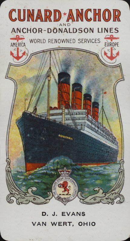 Cunard Ship - Aquitania by American School