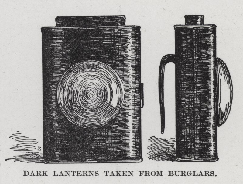 Dark Lanterns Taken from Burglars by American School