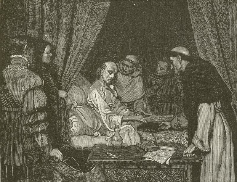 Death-Bed of Copernicus by American School