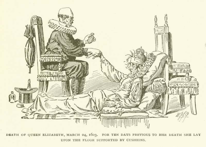 Death of Queen Elizabeth, March 24, 1603 by American School