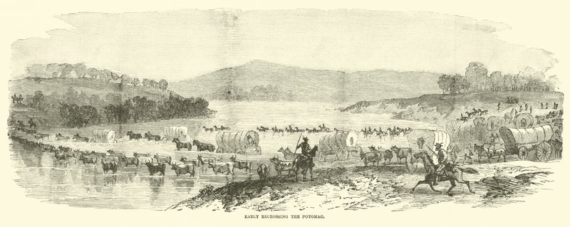 Early Recrossing the Potomac, July 1864 by American School