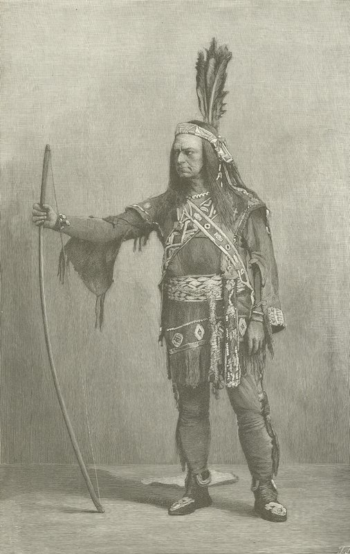 Edwin Forrest, American actor, as Metamora by American School