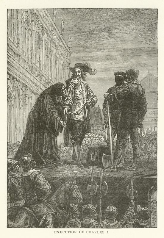Execution of Charles I by American School