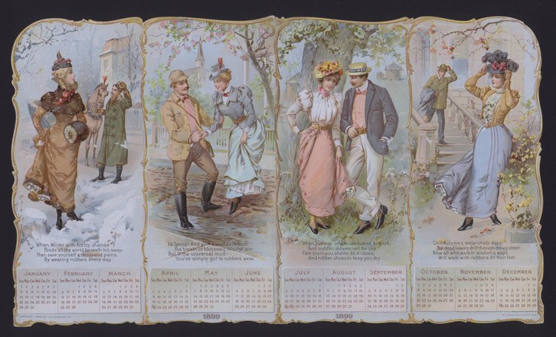 Fashion calendar for 1899 by American School