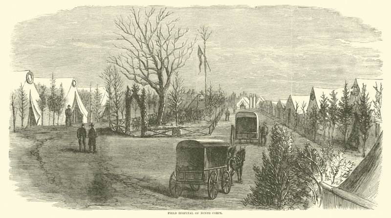 Field Hospital of Ninth Corps, March 1865 by American School
