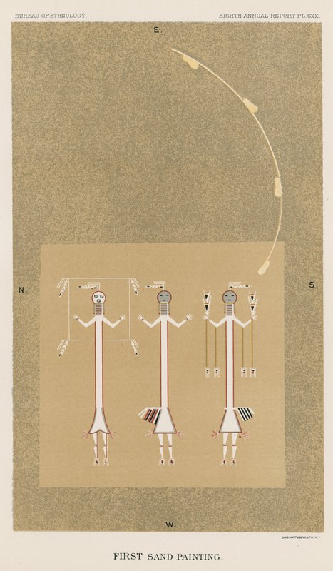 First Sand Painting by American School