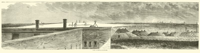 Fort Jackson, Savannah, December 1864 by American School