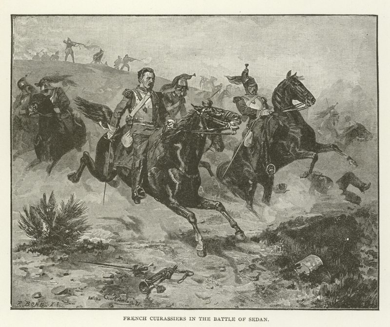 French Cuirassiers in the Battle of Sedan by American School