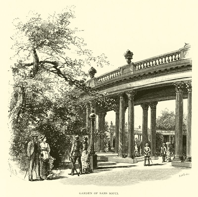 Garden of Sans Souci by American School