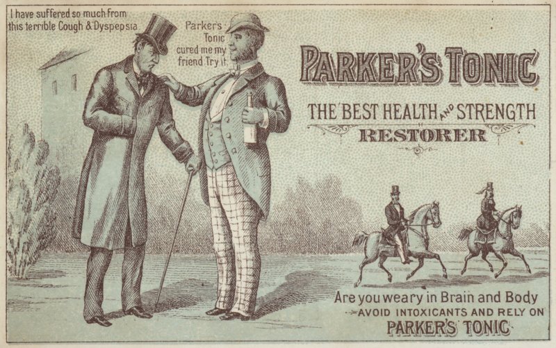 Gentleman Offering Food Tonic by American School